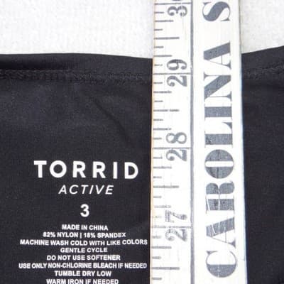 Torrid Active Womens Plus Size 3 Black Sleeveless Crew Neck Workout Tank Top - Thumbnail 6