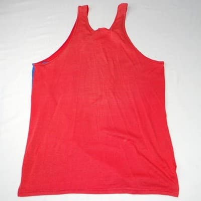 VTG Russell Athletic Men Red Blue Stripe Tank Top Athletic Fit Sz Large USA Made - Thumbnail 5