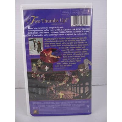 Anastasia VHS 1997 Animated Musical 20th Century Fox Meg Ryan Clamshell TESTED - Thumbnail 3