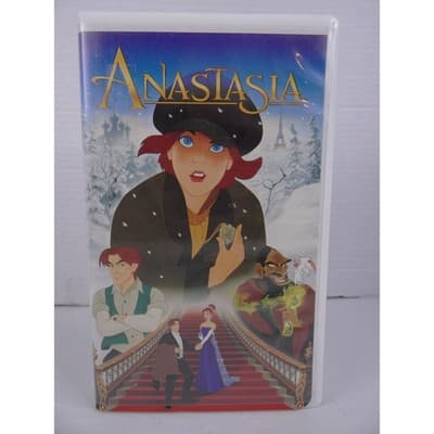 Anastasia VHS 1997 Animated Musical 20th Century Fox Meg Ryan Clamshell TESTED