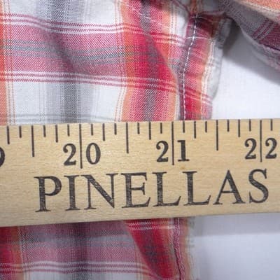 Lucky Brand Mens Red Plaid Western Pearl Snap Long Sleeve Shirt Medium - Thumbnail 6