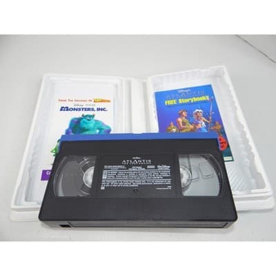 Disney Atlantis The Lost Empire VHS 2002 White Clamshell THX TESTED - Thumbnail 4