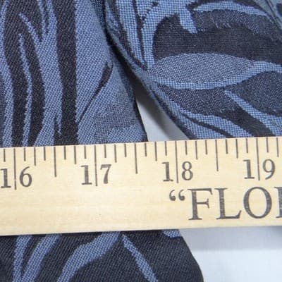 VTG Coldwater Creek Womens Blue Botanical Jacquard Mandarin Collar Jacket Size M - Thumbnail 7