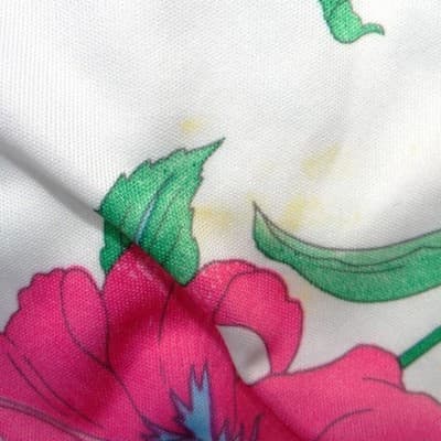 Vintage 70s Floral Zip Front Robe Housecoat Pink Blue White Small 1967 - Thumbnail 5