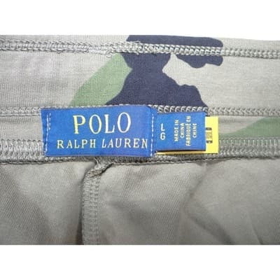 Polo Ralph Lauren Mens Camo Pony Player Jogger Sweatpants Green Brown Large L - Thumbnail 2