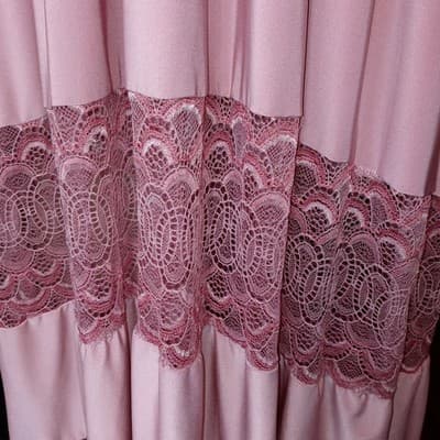 Vintage Pink Maxi Dress Butterfly Sleeves Smocked Waist Lace Trim Boho Flowy - Thumbnail 7