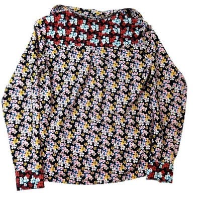 Tommy Hilfiger Womens Floral Print Button Up Shirt Top Xs - Thumbnail 4
