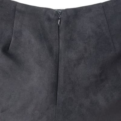 Black Wrap Skort Skirt Shorts Size M Polyester Spandex Casual - Thumbnail 5
