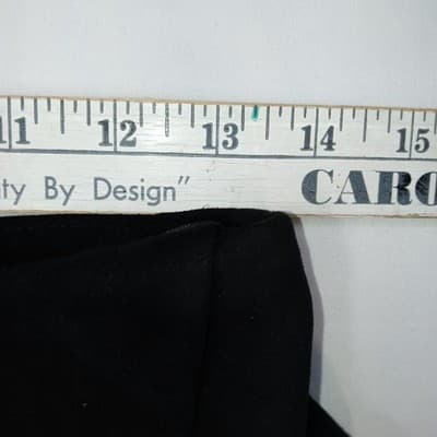 Black Wrap Skort Skirt Shorts Size M Polyester Spandex Casual - Thumbnail 6