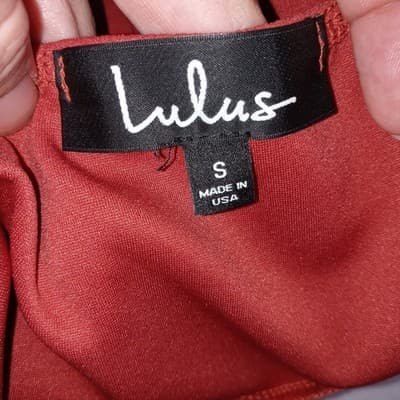 Lulus Coral Red Spaghetti Strap Bodycon Mini Dress Wrap Skirt Size S - Thumbnail 2