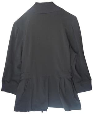 Zenergy by Chico's Black Women's Zip-Up Scrub Style Jacket Size 2 - Thumbnail 3