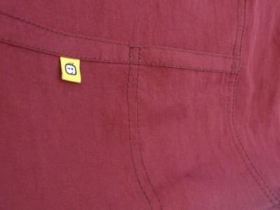 Four-Stretch Women's Burgundy Button-Front Medical Scrub Jacket XL - Thumbnail 4