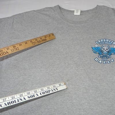 Laughlin 37th Annual Nevada Rally 2019 Mens Gray Graphic T-Shirt XXL - Thumbnail 9