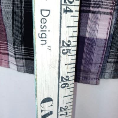 Y2K Maurice's Plaid Shirt Rhinestone Embellished Lace Western Style Women's Med - Thumbnail 15