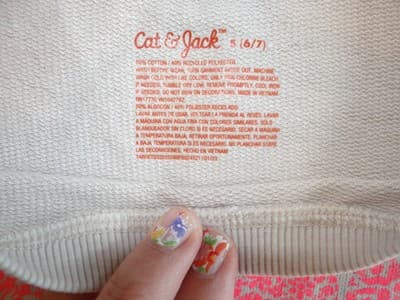 Cat & Jack 'Seek Happy' Graphic Crop Top - Size 6/7 - Thumbnail 4