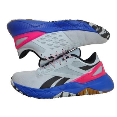 Reebok NanoFlex TR 20 Women's Training Shoes Light Blue Pink Blue Size 9 - Thumbnail 2