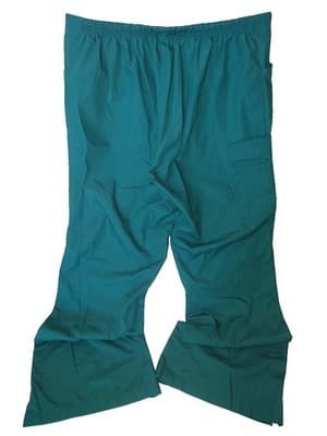 WonderWink Teal Women's Scrub Pants with Yellow Drawstring, Size XL - Thumbnail 4
