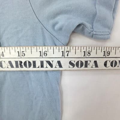 Coastal Dreamer Smiley Sun Pocket Graphic T Shirt Blue Size Small Short Crop - Thumbnail 5