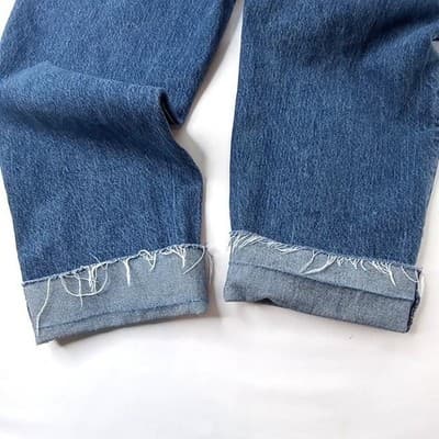 Vintage Abercrombie Fitch High Waisted Paperbag Mom Jeans Blue Denim Size 29 - Thumbnail 6