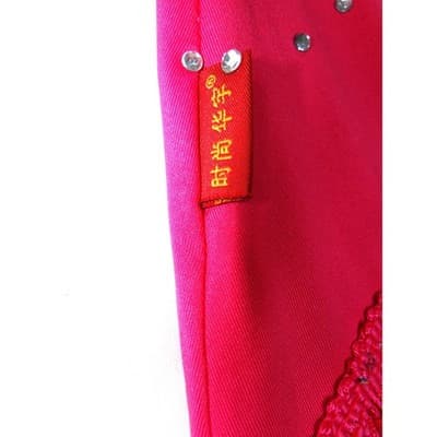 Hot Pink Sequins Fringe Halter Dance Dress Costume with Arm Fringe Bands - Thumbnail 3