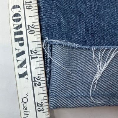 Vintage Abercrombie Fitch High Waisted Paperbag Mom Jeans Blue Denim Size 29 - Thumbnail 8