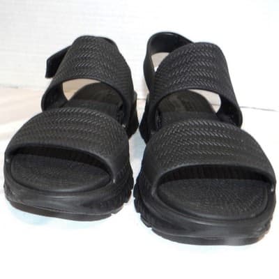 Skechers Arch Fit Footsteps Pixie Dust Black Slingback Sandals 111461 Womens 5 - Thumbnail 4
