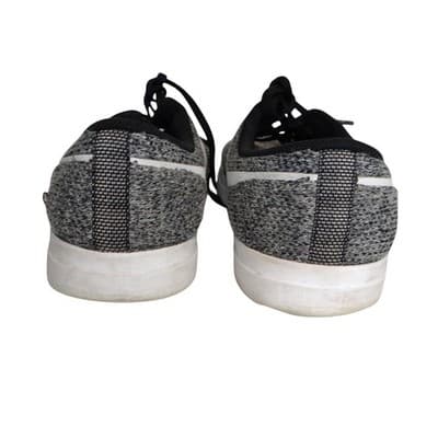 Nike Mens Shoes Gray White Knit Lace Up Athletic Sneakers Size 9.5 - Thumbnail 5