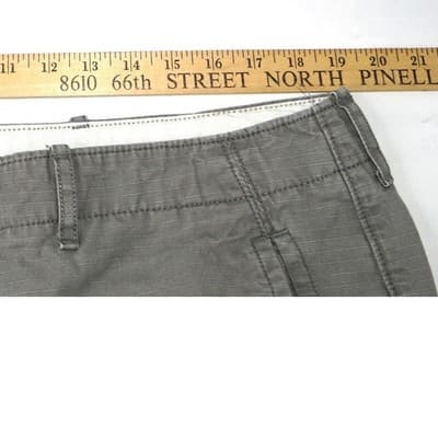 Levi Strauss Co Mens Gray Cargo Shorts W38 Utility Pocket Cotton Blend - Thumbnail 6