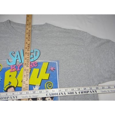 Saved by the Bell Graphic T-Shirt Grey X-Large TV Show Cast Retro - Thumbnail 5