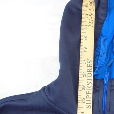 The North Face Mens Full Zip Hoodie Blue Colorblock Performance Fleece Size M - Thumbnail 7
