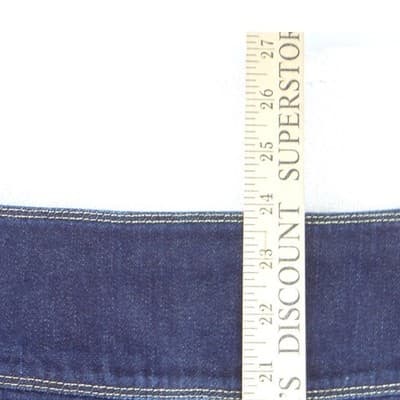 Lauren Ralph Lauren Denim Pencil Skirt Dark Wash Indigo Knee Length Womens 8 - Thumbnail 5