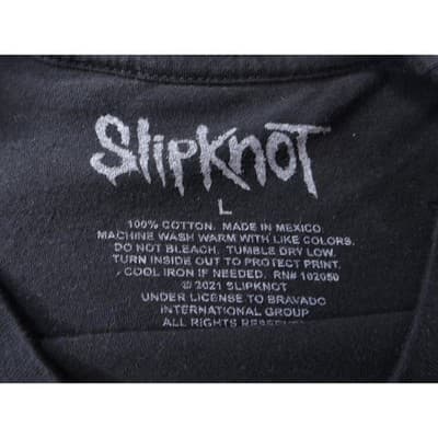 Slipknot Black T Shirt Graphic Band Logo Women's Size Large - Thumbnail 2