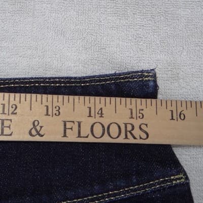 Lauren Ralph Lauren Denim Pencil Skirt Dark Wash Indigo Knee Length Womens 8 - Thumbnail 4