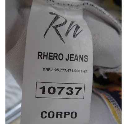 Rare Rhero Jeans Womens Tiger Print Tank Top Rhinestone Gold Hardware Racerback - Thumbnail 2