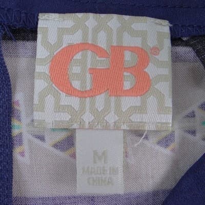 GB Womens Wide Leg Palazzo Pants Southwestern Geometric Print Multicolor Size M - Thumbnail 2