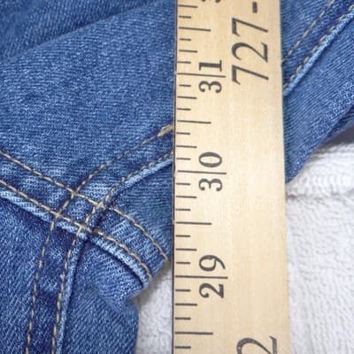 Camila Coelho Womens Studded Side Wide Leg Jeans Blue Medium Wash High Rise 8 - Thumbnail 5