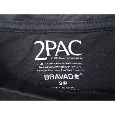 2Pac Keep Ya Head Up Graphic T Shirt Black Short Sleeve Size S Bravado - Thumbnail 3