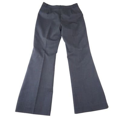 Antonio Melani Womens Charcoal Gray Wool Blend Wide Flare Dress Pants Size 10 - Thumbnail 3