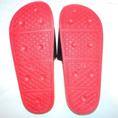 Wonder Nation Womens Red Yellow Ombre Slide Sandals Multicolor 3D Dots Size 6 - Thumbnail 7