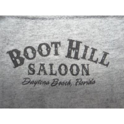Vintage Boot Hill Saloon Daytona Beach Florida Pocket T-Shirt Mens Medium Gray - Thumbnail 4