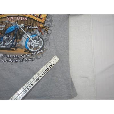Vintage Boot Hill Saloon Daytona Beach Florida Pocket T-Shirt Mens Medium Gray - Thumbnail 14