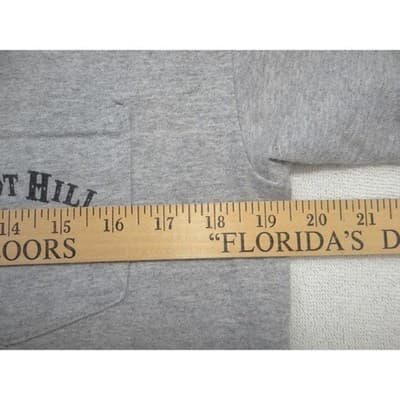 Vintage Boot Hill Saloon Daytona Beach Florida Pocket T-Shirt Mens Medium Gray - Thumbnail 3