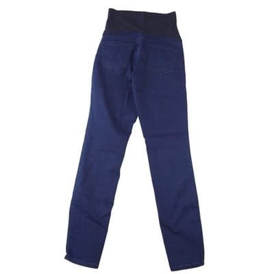 Thyme Maternity Slim Fit Jeans Blue Over Belly Panel XS/TP - Thumbnail 3