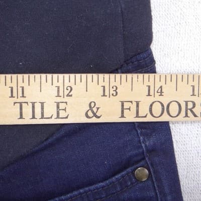 Thyme Maternity Slim Fit Jeans Blue Over Belly Panel XS/TP - Thumbnail 5