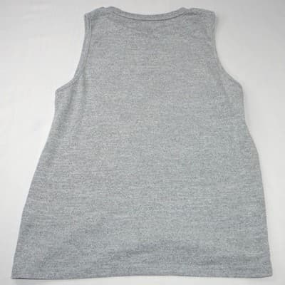 Gray Tank Top Cow Skull & Beer Graphic Sleeveless Women's M - Thumbnail 3