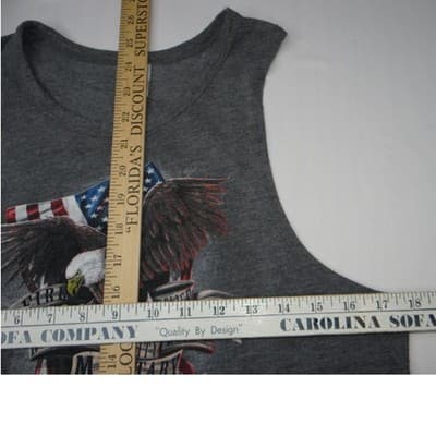 First Responder Games Eagle Flag Tank Top Women's Large Gray - Thumbnail 6
