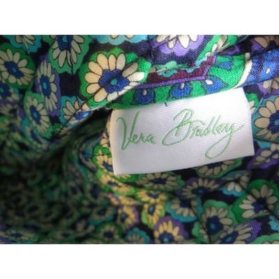Vera Bradley Quilted Christmas Stocking Provencal Blue Green Purple Paisley - Thumbnail 7