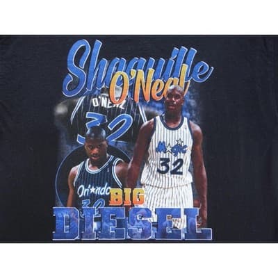 Vintage Shaquille ONeal Orlando Magic Big Diesel T-Shirt - Thumbnail 3