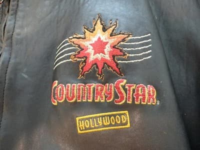 Country Star Hollywood Women's Leather Jacket with Embroidered Patches - Thumbnail 7