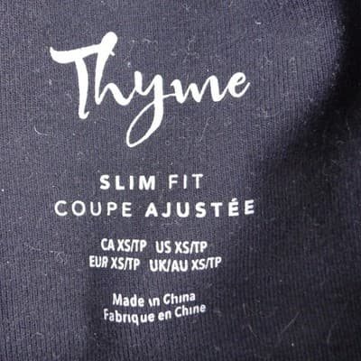 Thyme Maternity Slim Fit Jeans Blue Over Belly Panel XS/TP - Thumbnail 2